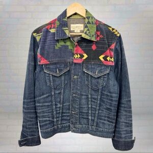 Ralph Lauren Aztec Denim Jacket Small 19.5”